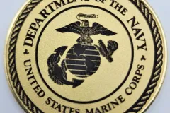 Marines emblem on brass coin